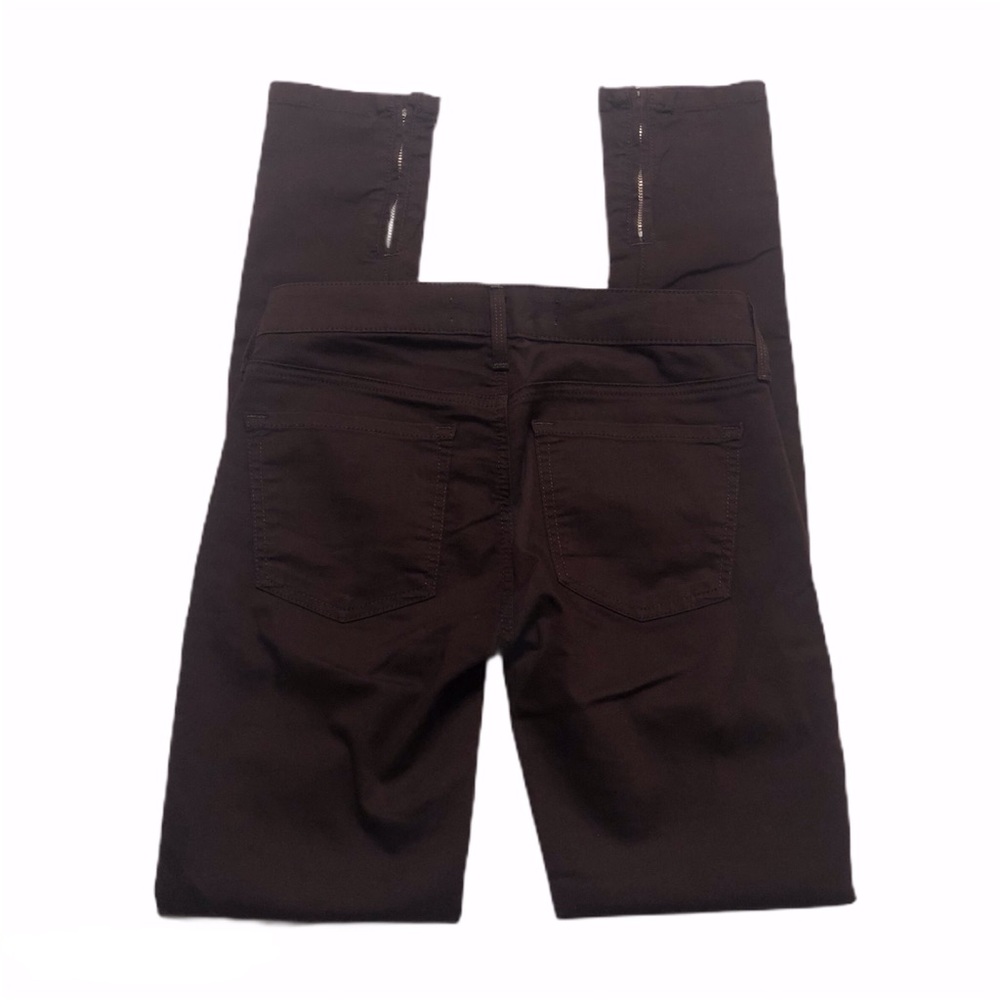 Vince Dark Raisin Zip Leg Skinny Jeans 0574 - Picture 6 of 11